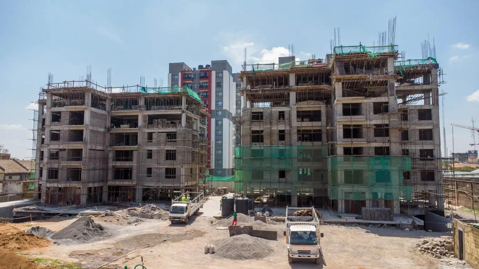 apartment construction site
