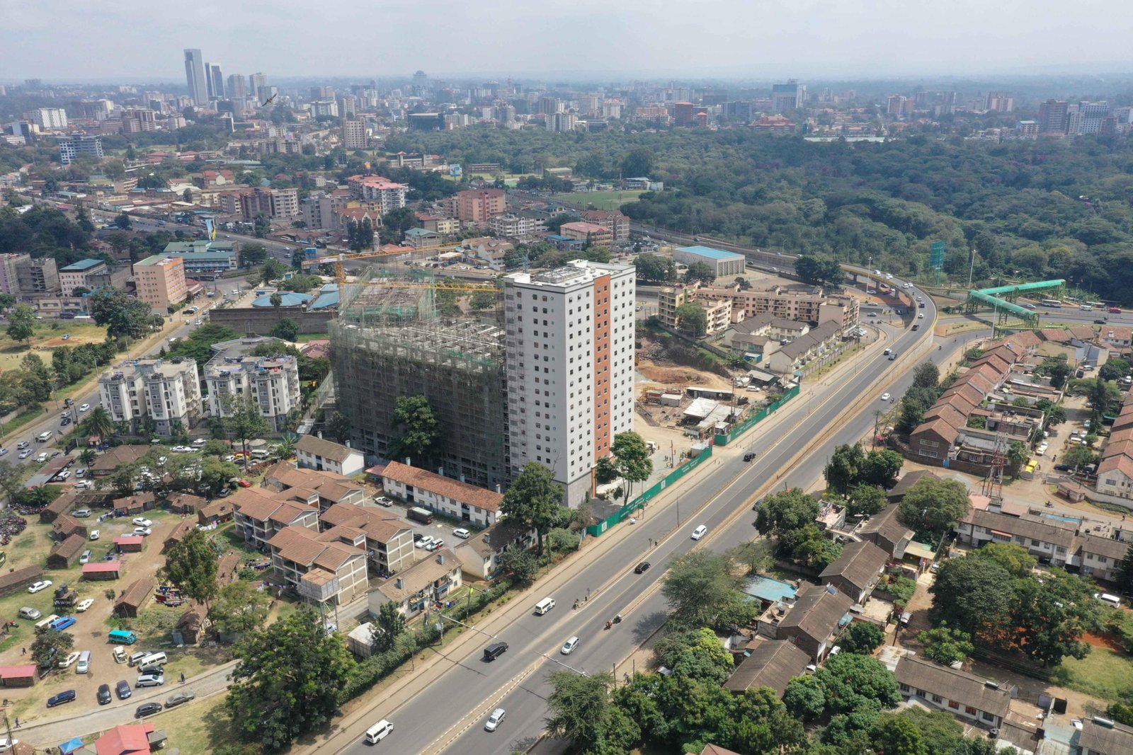 Road surrounded by residential properties